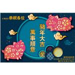 大展設計恭祝各位萬事順意，豬年大吉。