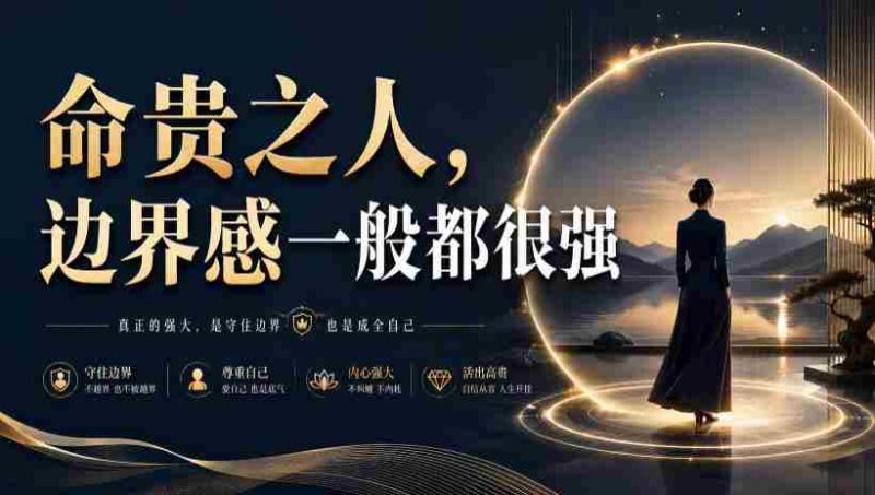 付费文章:命贵之人,边界感一般都很强-一起发