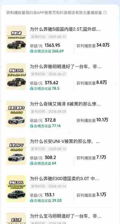 抖音某博主的AI动漫汽车科普解说同款教学,从文案分镜、AI绘画到动态视频生成,0基础解锁抖音精选独家收益