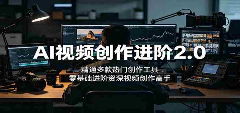 AI视频创作进阶2.0:精通多款热门创作工具,零基础进阶资深视频创作高手-一起发