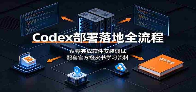 Codex部署落地全流程:从零完成软件安装调试,配套官方橙皮书学习资料-一起发