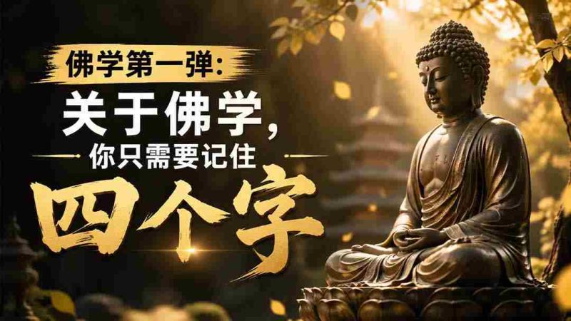 (19728期)付费文章:佛学第一弹:关于佛学,你只需要记住四个字-一起发