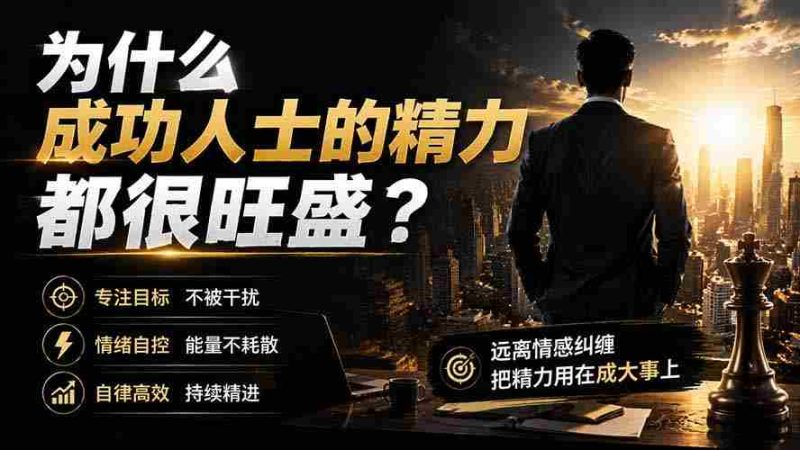 （19754期）付费文章：为什么成功人士的精力都很旺盛？-一起发