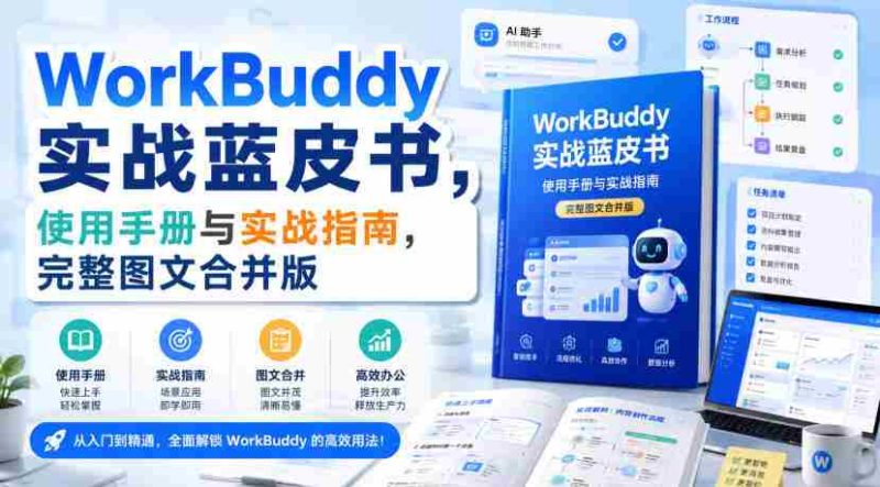 WorkBuddy实战蓝皮书,使用手册与实战指南,完整图文合并版-一起发
