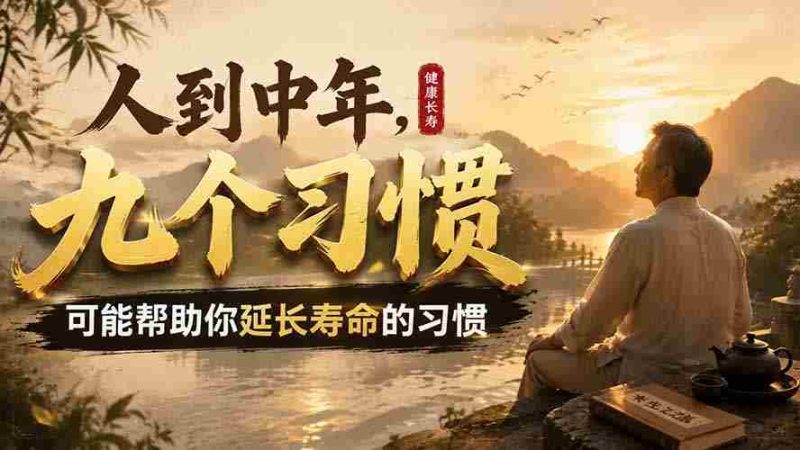 (19707期)付费文章:人到中年,九个可能帮助你延长寿命的习惯-一起发