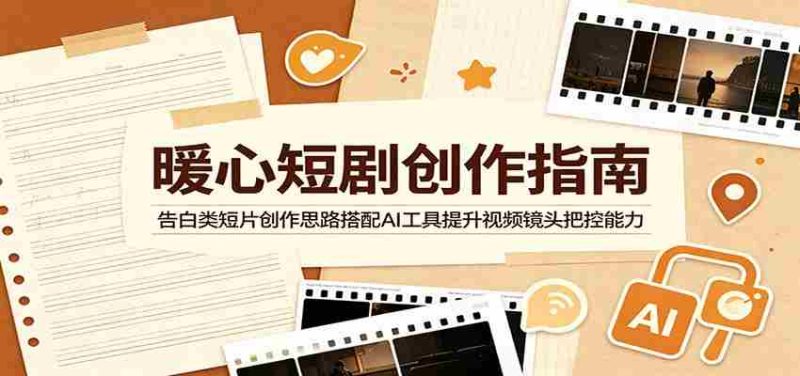 暖心短剧创作指南:告白类短片创作思路搭配AI工具提升视频镜头把控能力-一起发