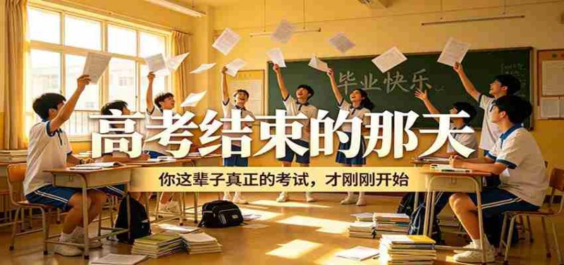 公众号付费文章《高考结束的那天，你这辈子真正的考试，才刚刚开始》-一起发