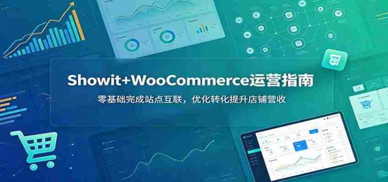 Showit+WooCommerce运营指南:零基础完成站点互联,优化转化提升店铺营收-一起发