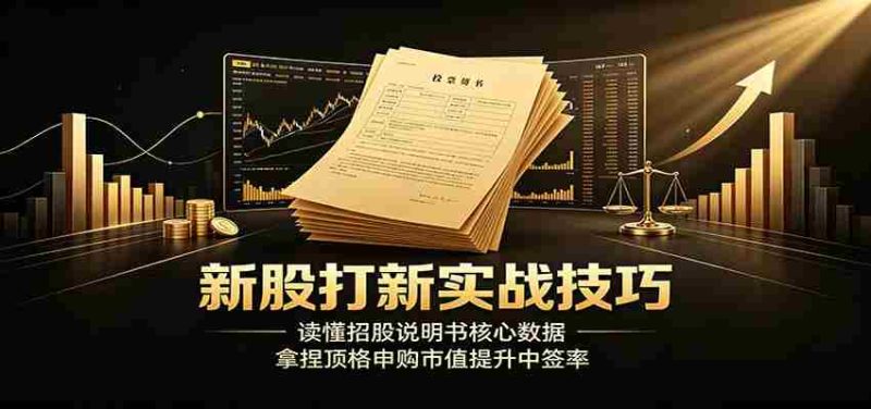 新股打新实战技巧：读懂招股说明书核心数据，拿捏顶格申购市值提升中签率-一起发
