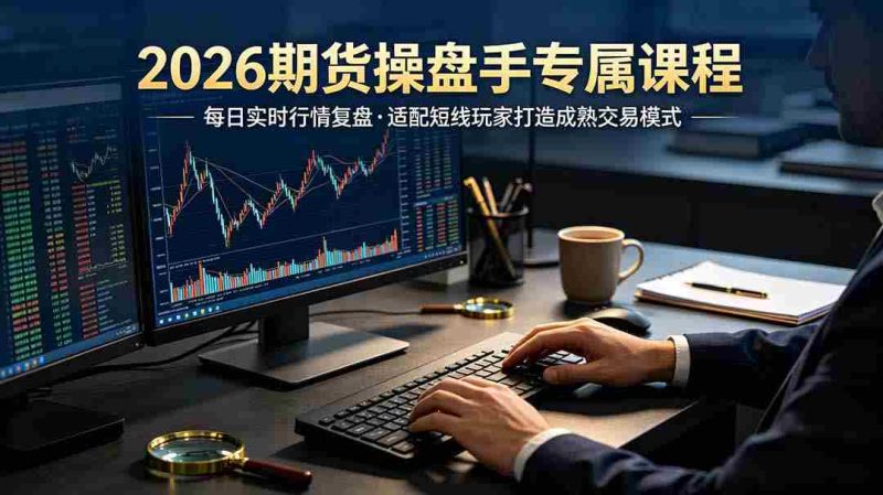 (19093期)2026期货操盘手专属课程-更新6月,每日实时行情复盘,适配短线玩家打造成熟交易模式-一起发