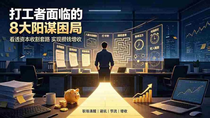 （19448期）付费文章：打工者面临的8大阳谋困局，看透资本收割套路实现攒钱增收-一起发