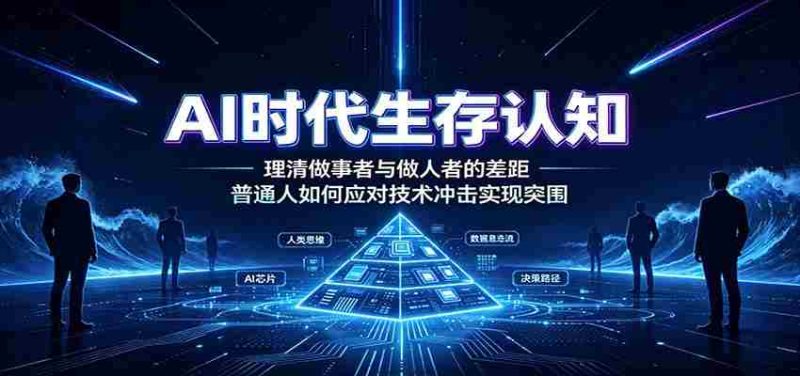 AI时代生存认知:理清做事者与做人者的差距,普通人如何应对技术冲击实现突围-一起发