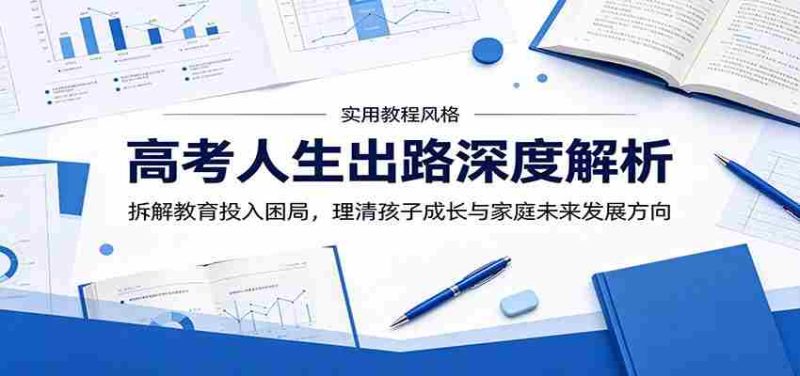 高考人生出路深度解析：拆解教育投入困局，理清孩子成长与家庭未来发展方向-一起发