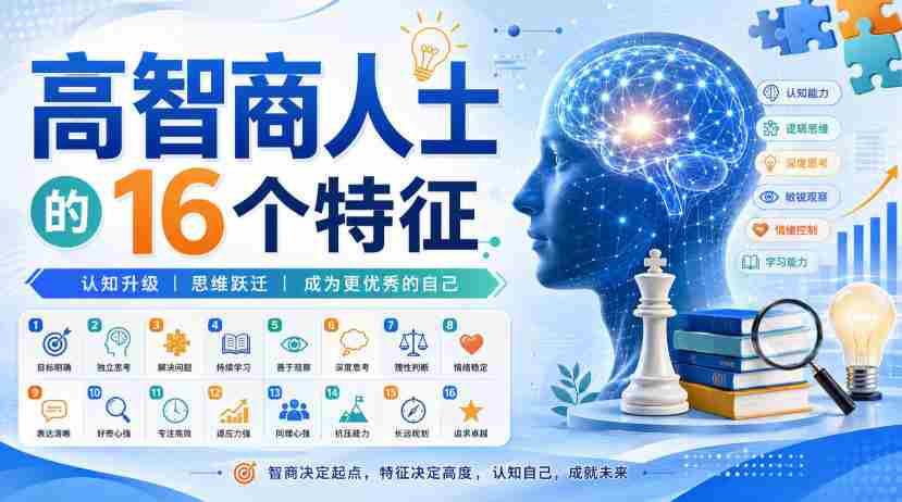 付费文章：高智商人士的16个特征-一起发