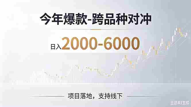 （19150期）2026创业新风口—跨品种对冲震撼首发！日收益2000-6000+，项目绿色长久，安全稳健-一起发