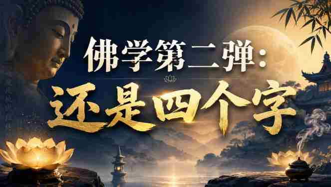 付费文章：佛学第二弹：还是四个字-一起发