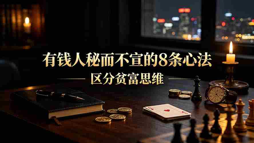 （19413期）付费文章：有钱人秘而不宣的8条心法｜区分贫富思维-一起发
