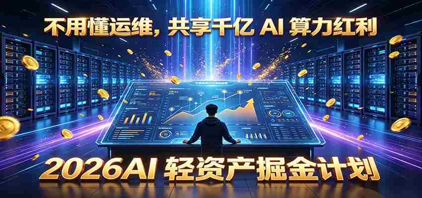 不用懂运维,共享千亿 AI 算力红利,2026AI 轻资产掘金计划-一起发