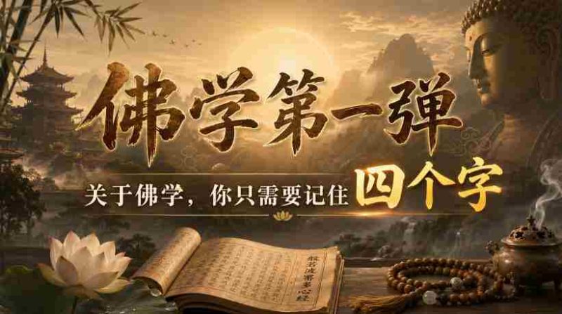 付费文章:佛学第一弹,关于佛学,你只需要记住四个字-一起发