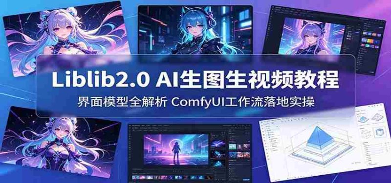 Liblib2.0 AI生图生视频教程:界面模型全解析,ComfyUI工作流落地实操-一起发