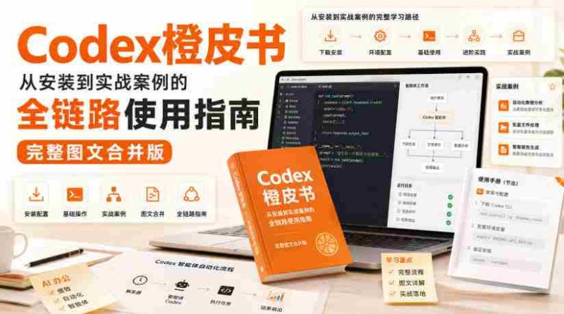 Codex橙皮书,从安装到实战案例的全链路使用指南,完整图文合并版-一起发