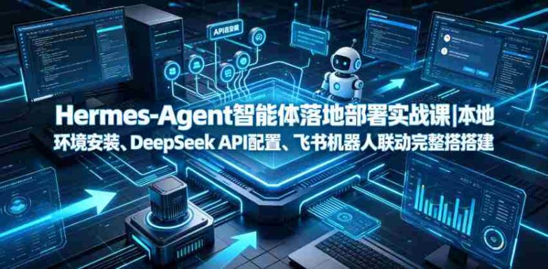 Hermes-Agent智能体落地部署实战课|本地环境安装、DeepSeek API配置、飞书机器人联动完整搭建教程-一起发