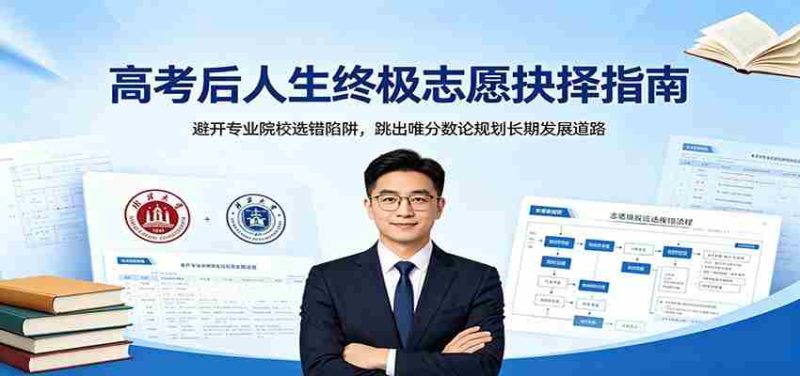 高考后人生终极志愿抉择指南：避开专业院校选错陷阱，跳出唯分数论规划长期发展道路-一起发