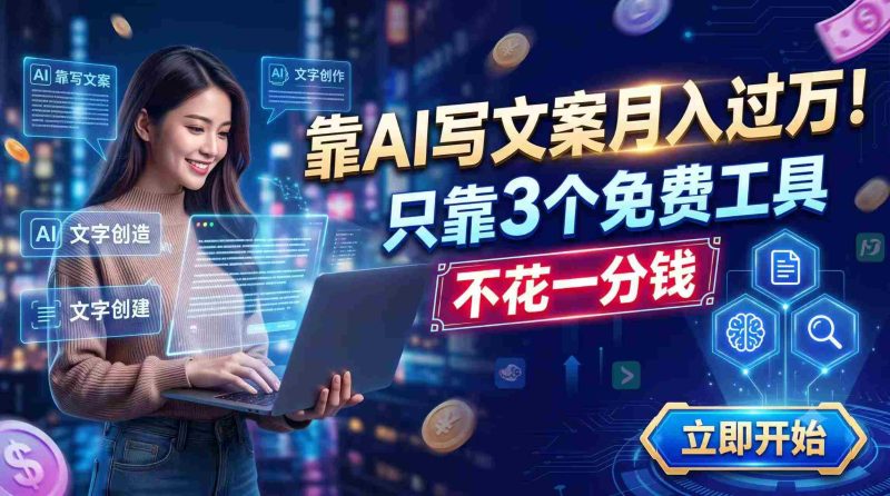（19266期） 靠AI写文案月入过万，只靠3个免费工具，不花一分钱-一起发
