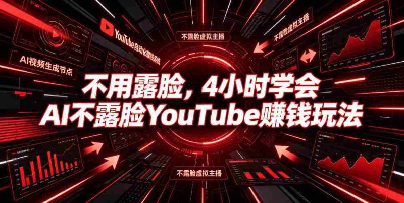 不用露脸,4小时学会AI不露脸YouTube賺钱玩法【原创双语字幕】-一起发