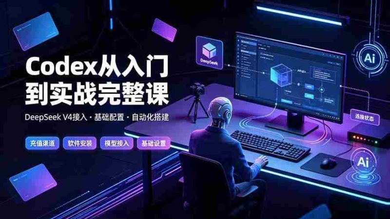 （19257期）Codex从入门到实战完整课｜充值·安装·接入DeepSeek，记忆·插件·Skill·CLI·MCP全拆解-一起发