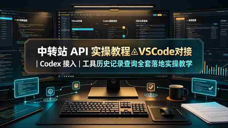 (19520期)中转站 API 实操教程△VSCode 对接|Codex 接入|工具历史记录查询全套落地实操教学-一起发