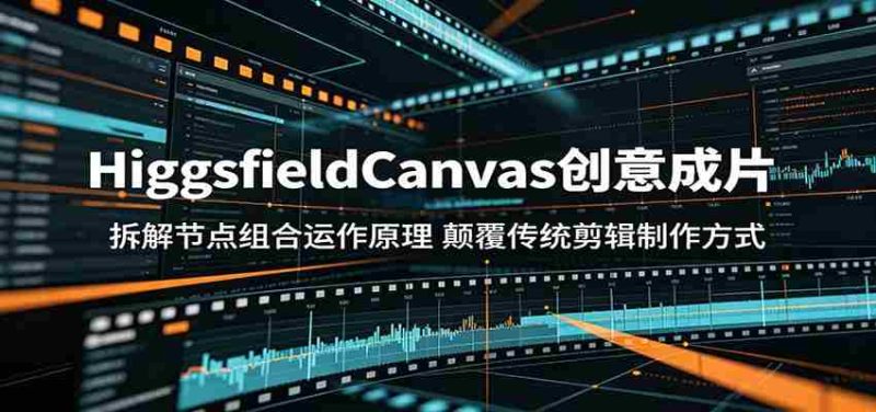 HiggsfieldCanvas创意成片:拆解节点组合运作原理,颠覆传统剪辑制作方式-一起发