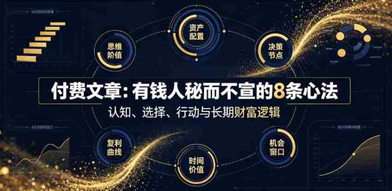付费文章：有钱人秘而不宣的8条心法-一起发