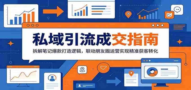 私域引流成交指南:拆解笔记爆款打造逻辑,联动朋友圈运营实现精准获客转化-一起发