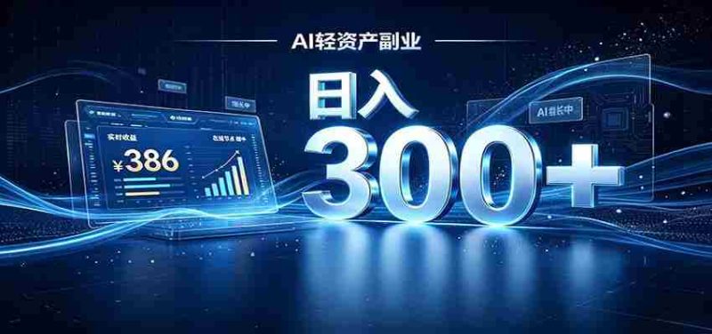 2026 AI轻资产风口,Token中转站小白可入局,日入300+-一起发