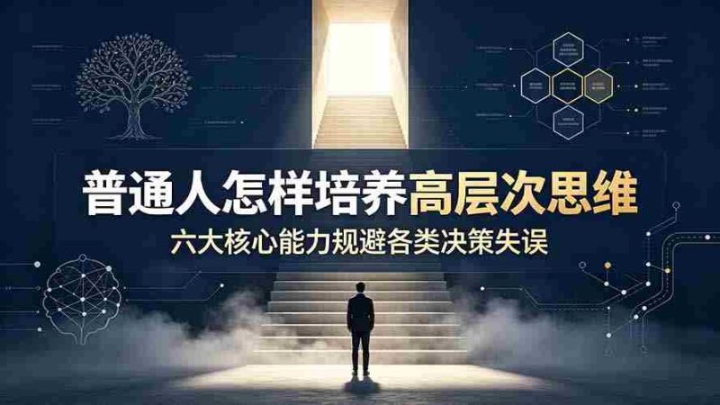 （19479期）付费文章：普通人怎样培养高层次思维，六大核心能力规避各类决策失误-一起发