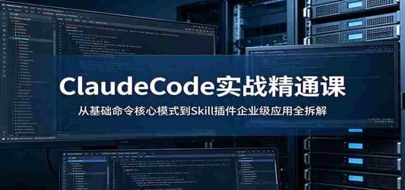 ClaudeCode实战精通课:从基础命令核心模式到Skill插件企业级应用全拆解-一起发