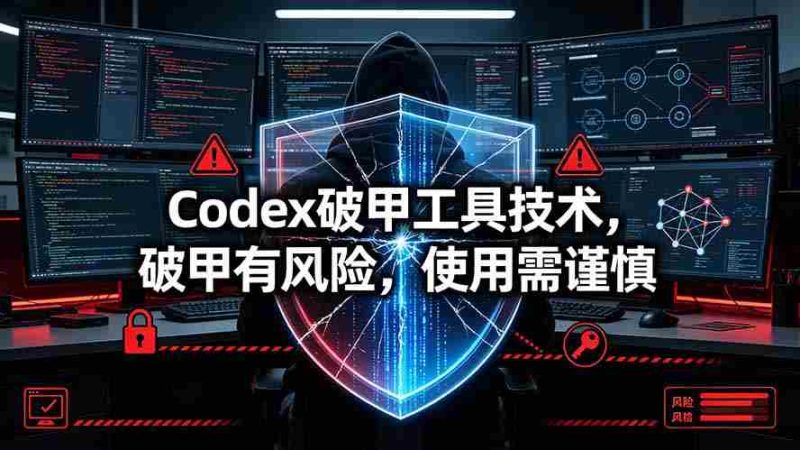 (19533期)Codex破甲工具技术,破甲有风险,使用需谨慎-一起发