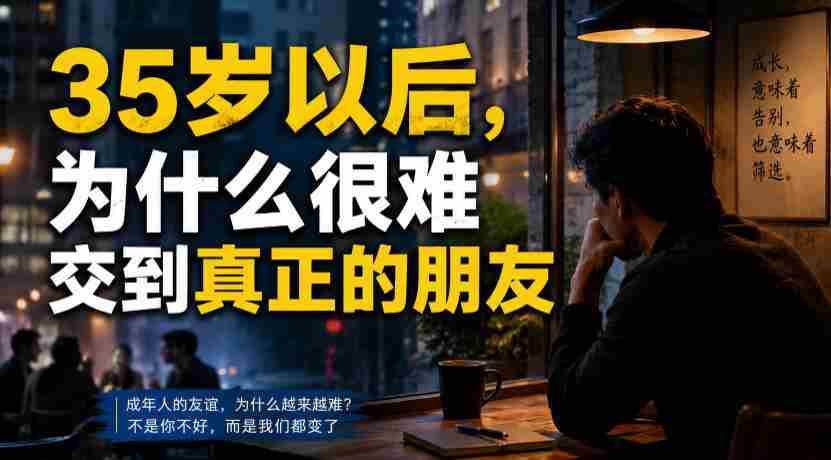 付费文章：35岁以后，为什么很难交到真正的朋友-一起发
