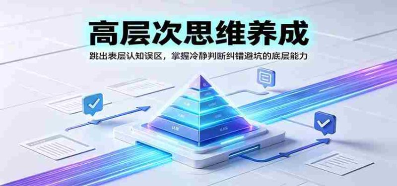 高层次思维养成：跳出表层认知误区，掌握冷静判断纠错避坑的底层能力-一起发