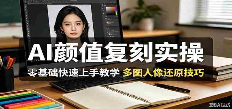 AI颜值复刻实操,零基础快速上手教学,多图人像还原技巧-一起发
