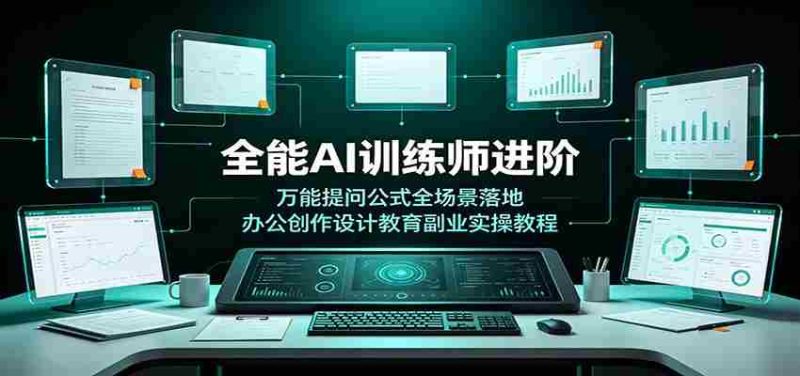 全能AI训练师进阶:万能提问公式全场景落地,办公创作设计教育副业实操教程-一起发