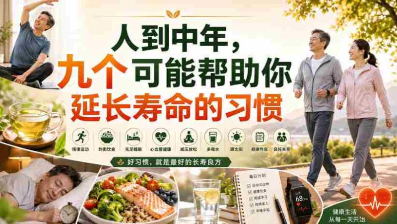 付费文章:人到中年,九个可能帮助你延长寿命的习惯-一起发