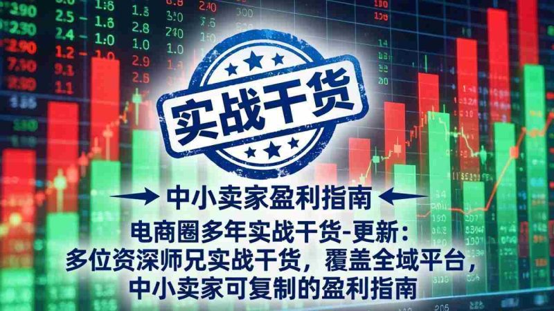 (19447期)电商圈多年实战干货-更新2026:多位资深师兄实战干货/覆盖全域平台,中小卖家可复制的盈利指南-一起发