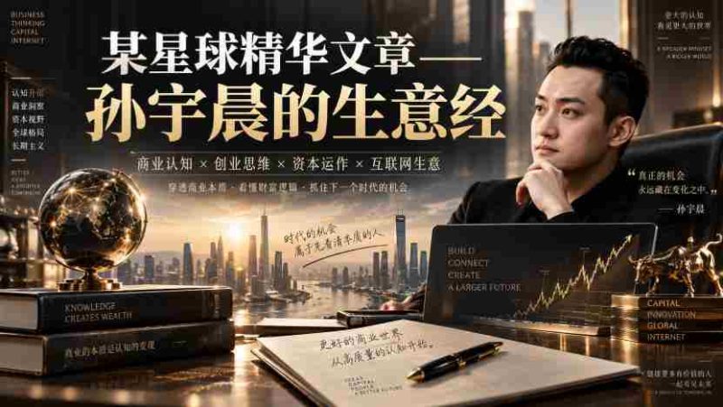 某星球精华文章——孙宇晨的生意经-一起发