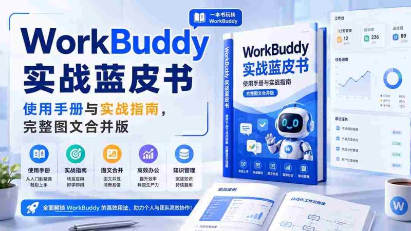 (20106期)WorkBuddy实战蓝皮书,使用手册与实战指南,完整图文合并版-一起发