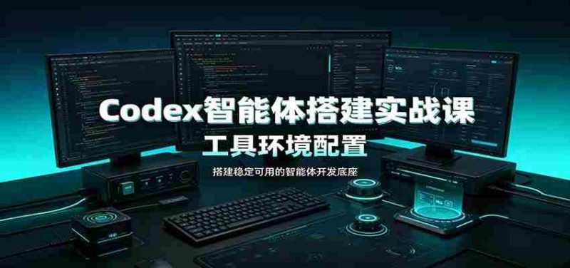 Codex智能体搭建实战课:工具环境配置,自定义技能开发,多业务自动化教学-一起发