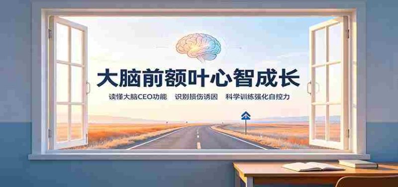 大脑前额叶心智成长:读懂大脑CEO功能,识别损伤诱因,科学训练强化自控力-一起发