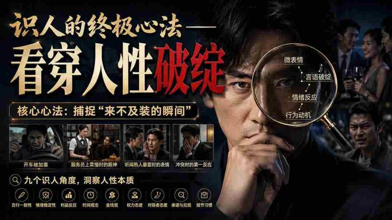(20300期)付费文章:识人的终极心法——看穿人性破绽-一起发