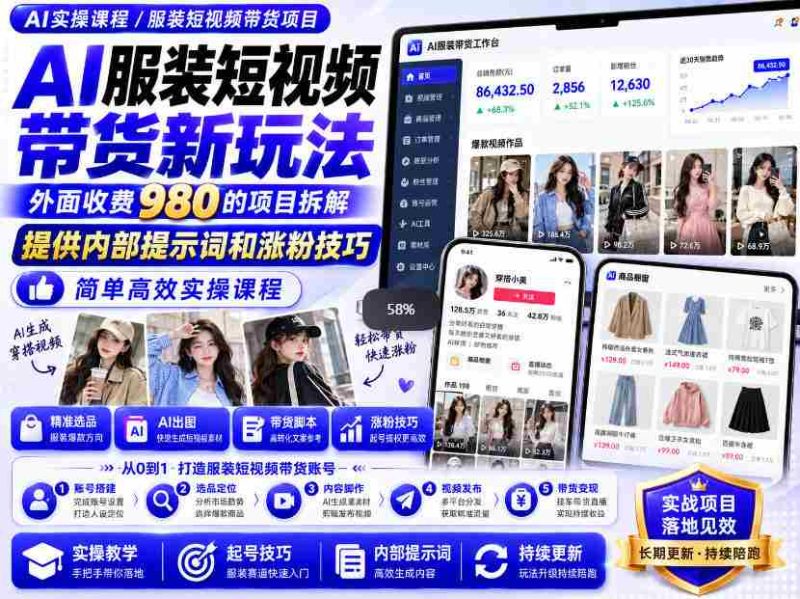 揭秘：独家放送！仅需980元，轻松学会AI快手带货神器，高效制作爆款短视频，一分钟即可上手！-一起发